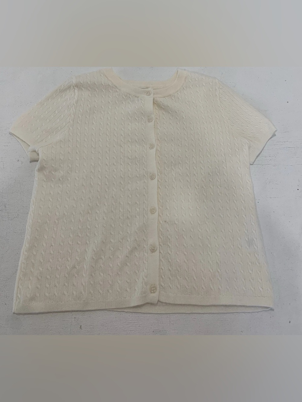 Freshman Teens Button Up Sweater T-shirt Size M Short Sleeve